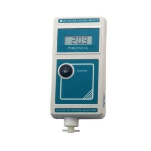 The Model 201 portable oxygen analyzer measures O2 concentration in gas flows, chambers, or gas flushed hoods (such as glove boxes).